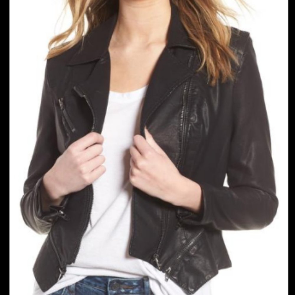 BlankNYC Faux Leather Moto Jacket